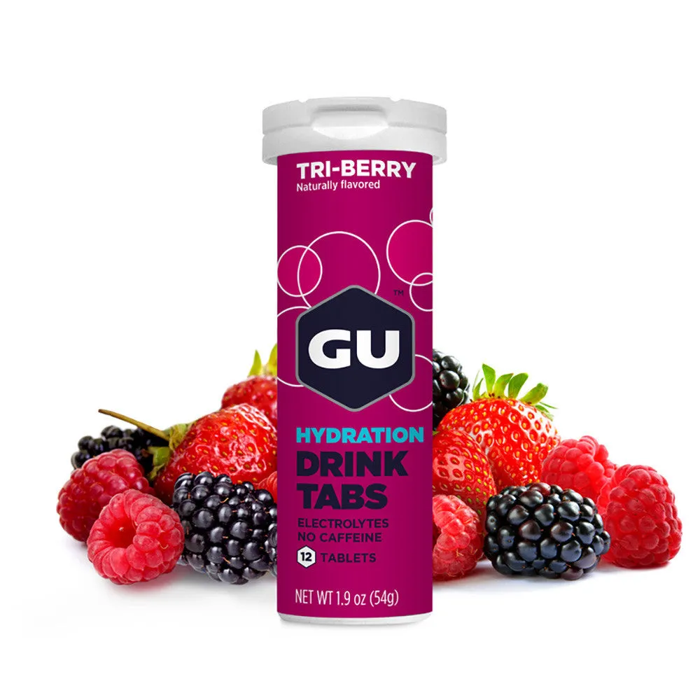 (1 Pack) GU Hydration Drink Tabs - Triberry - Expiry Date: Dec 2025