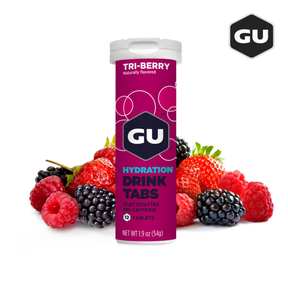(1 Pack) GU Hydration Drink Tabs - Triberry - Expiry Date: Dec 2025