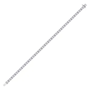 10K White Gold Diamond Tennis Bracelet 1/12 Cttw