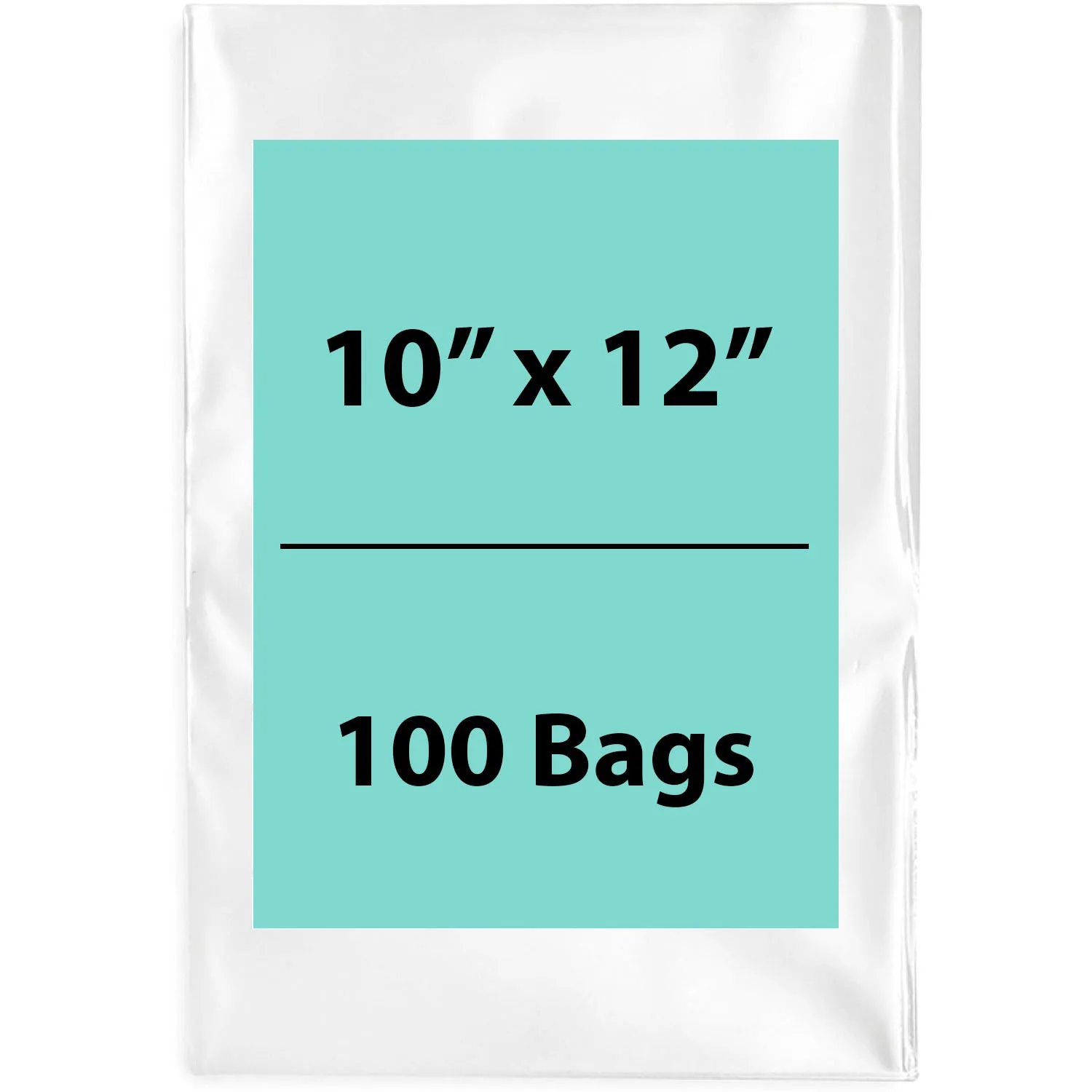 10X12 inches Clear Flat Poly Bags 4Mil Open Top (LDPE)