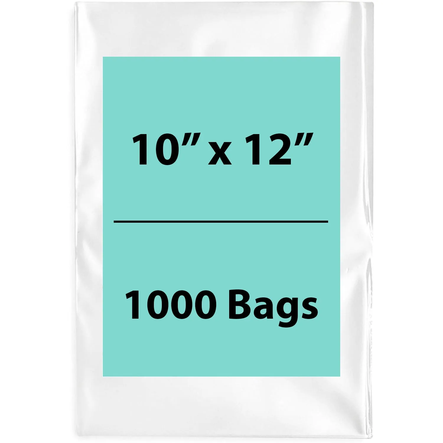 10X12 inches Clear Flat Poly Bags 4Mil Open Top (LDPE)