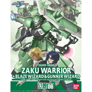 1/100 Zaku Warrior [Blaze Wizard & Gunner Wizard Packs]