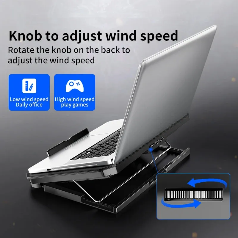 17-Inch Gaming Laptop Cooling Pad with LED Fans