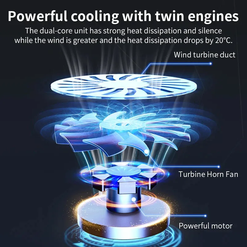 17-Inch Gaming Laptop Cooling Pad with LED Fans