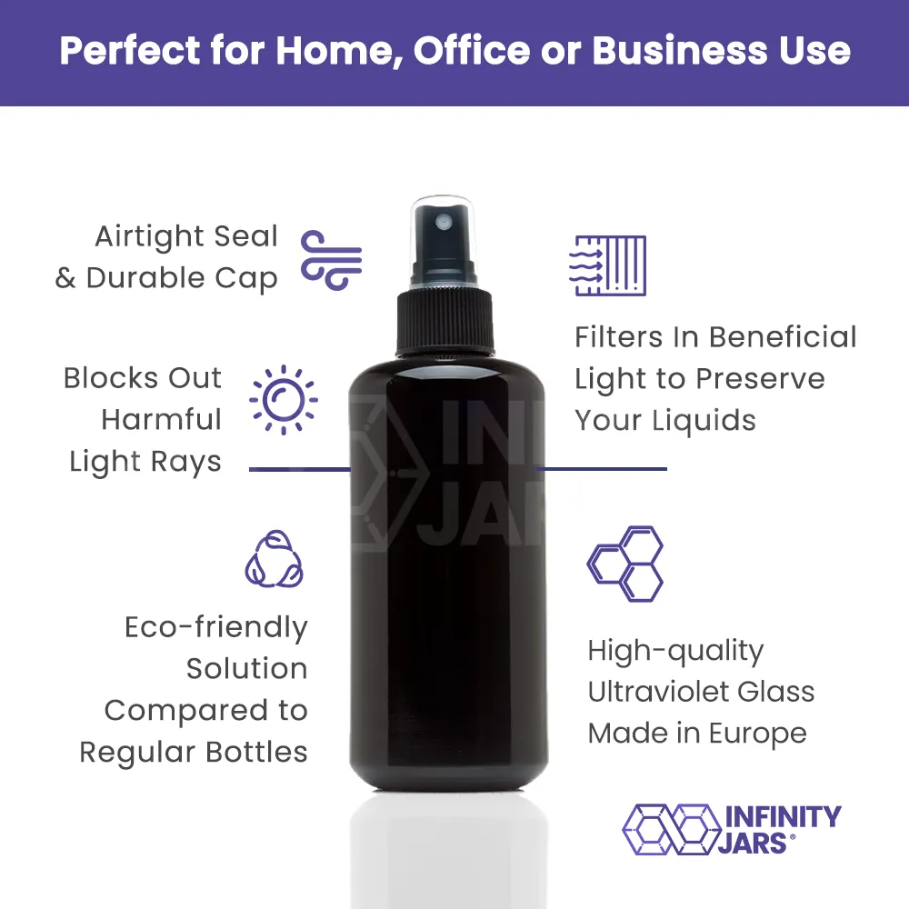 200 ml Glass Fine Mist Spray Bottle
