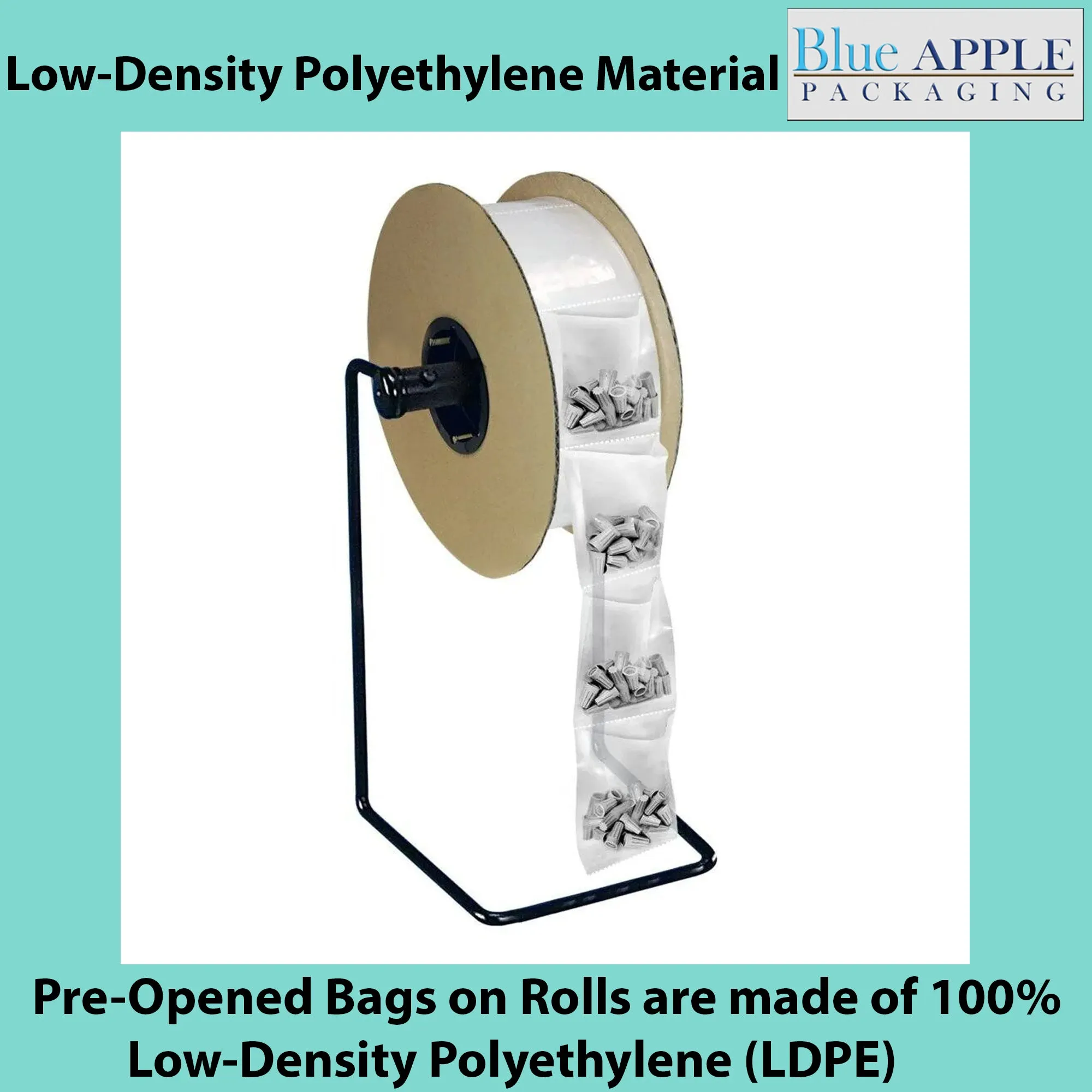 3X11 Inches Kwik-Fill® Pre-Opened Bags on Roll 1.4 Mil Auto Bag 1250/RL