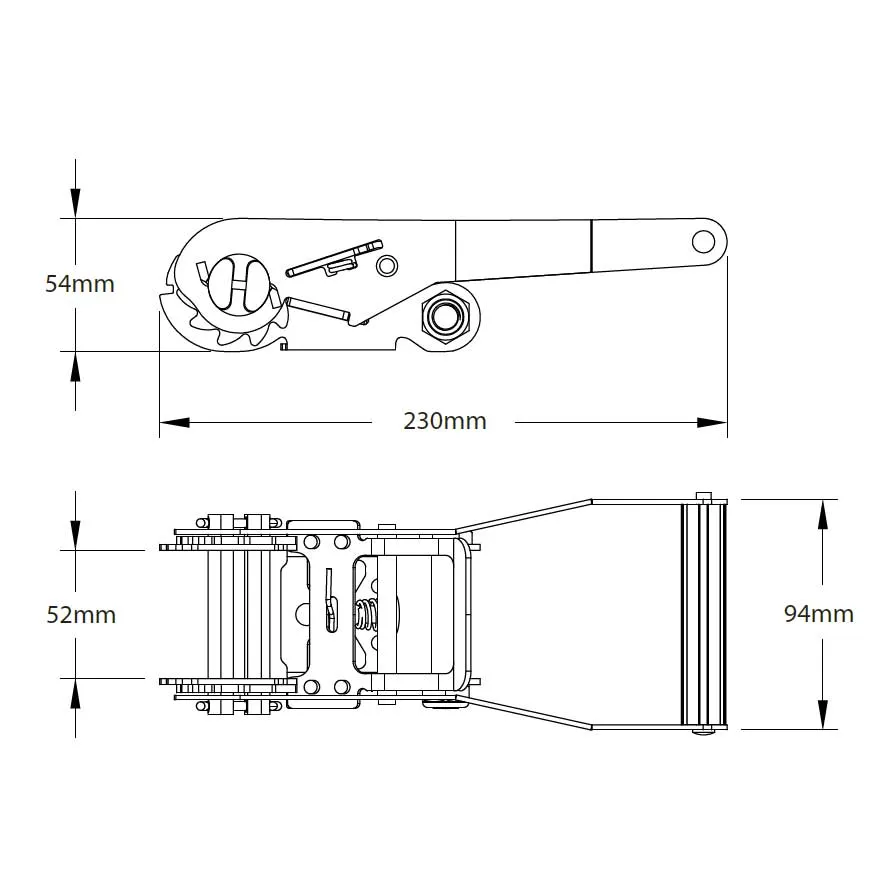 50mm 5000kg Ratchet Strap Endless - 6 METRES