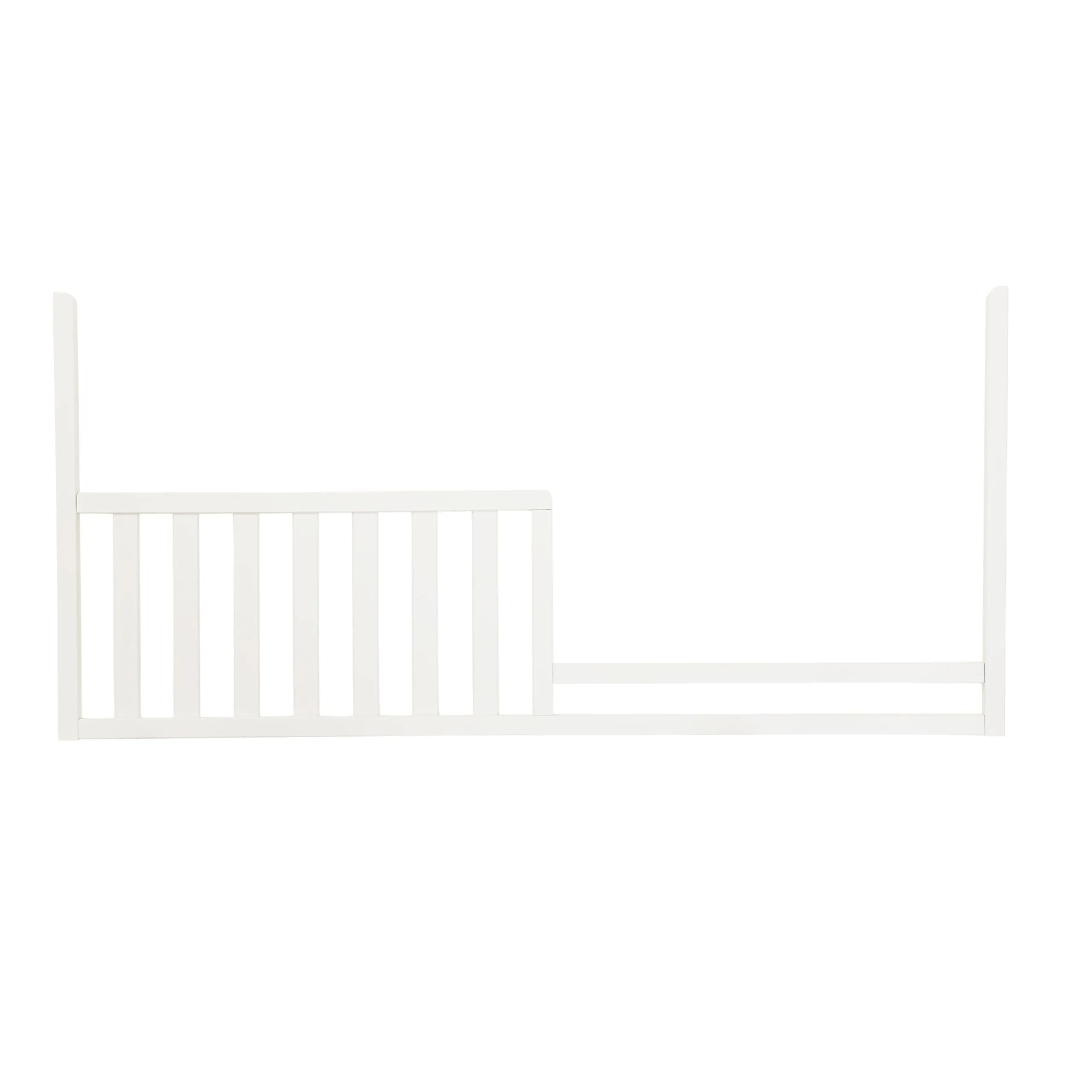 54" Modern Wide Toddler Rail White Contemporary