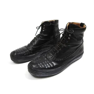 Alexander McQueen Black Studded High Top Size 45