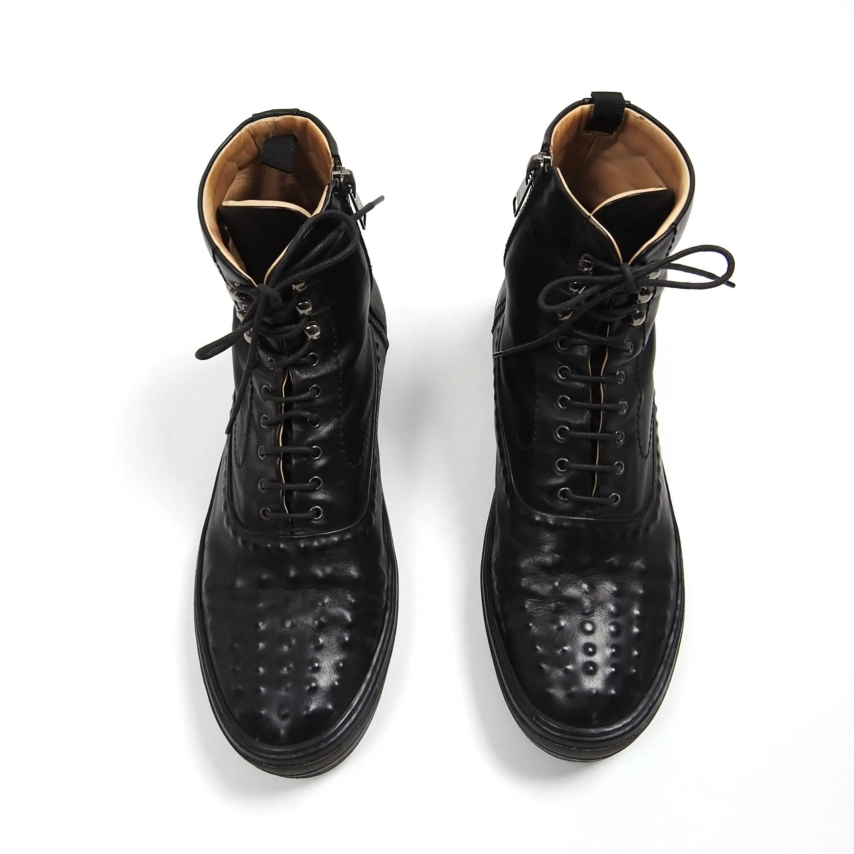 Alexander McQueen Black Studded High Top Size 45