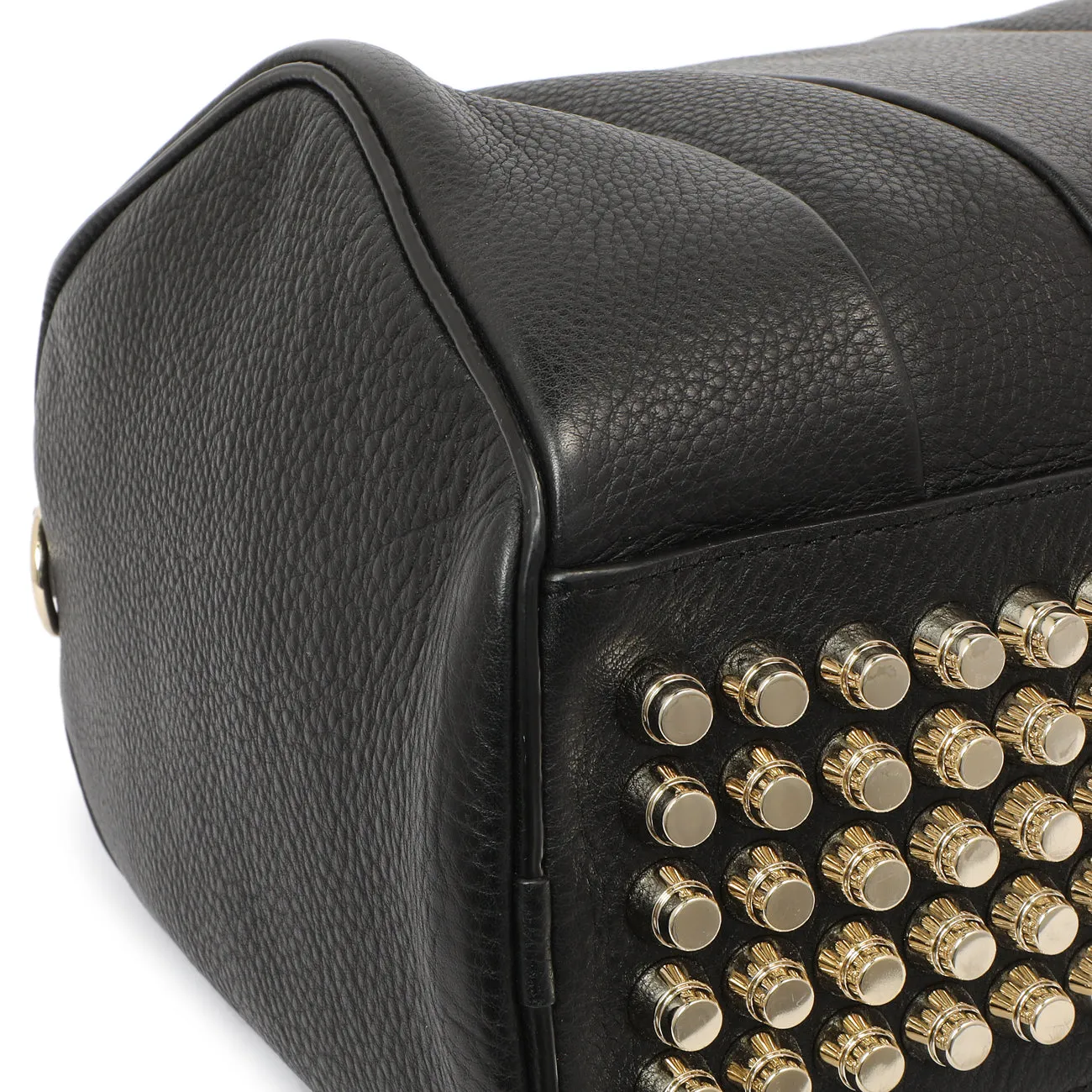 Alexander Wang Black Pebbled Lambskin Rocco