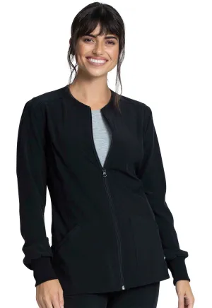Allura CKA384 Zip Front Jacket Black