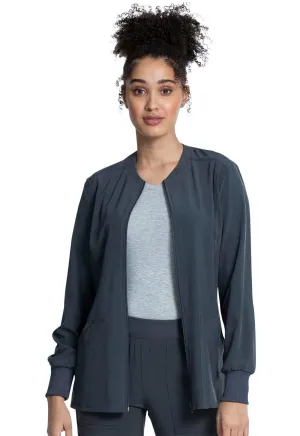 Allura CKA384 Zip Front Jacket Pewter