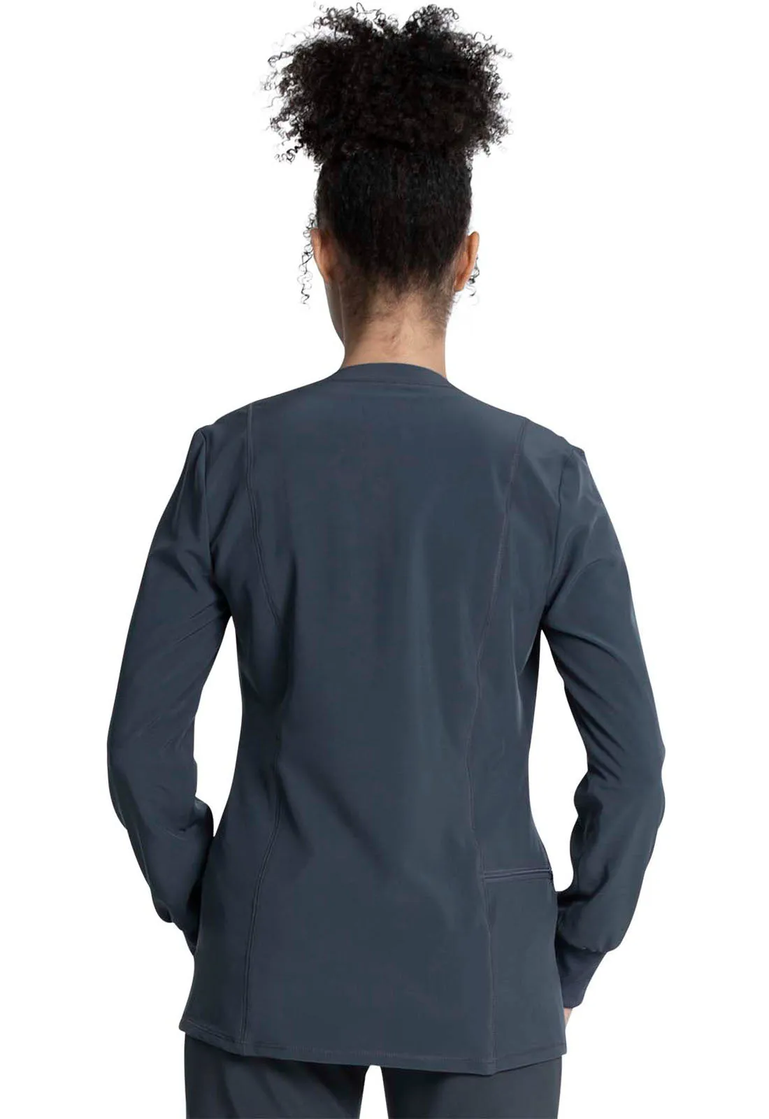 Allura CKA384 Zip Front Jacket Pewter