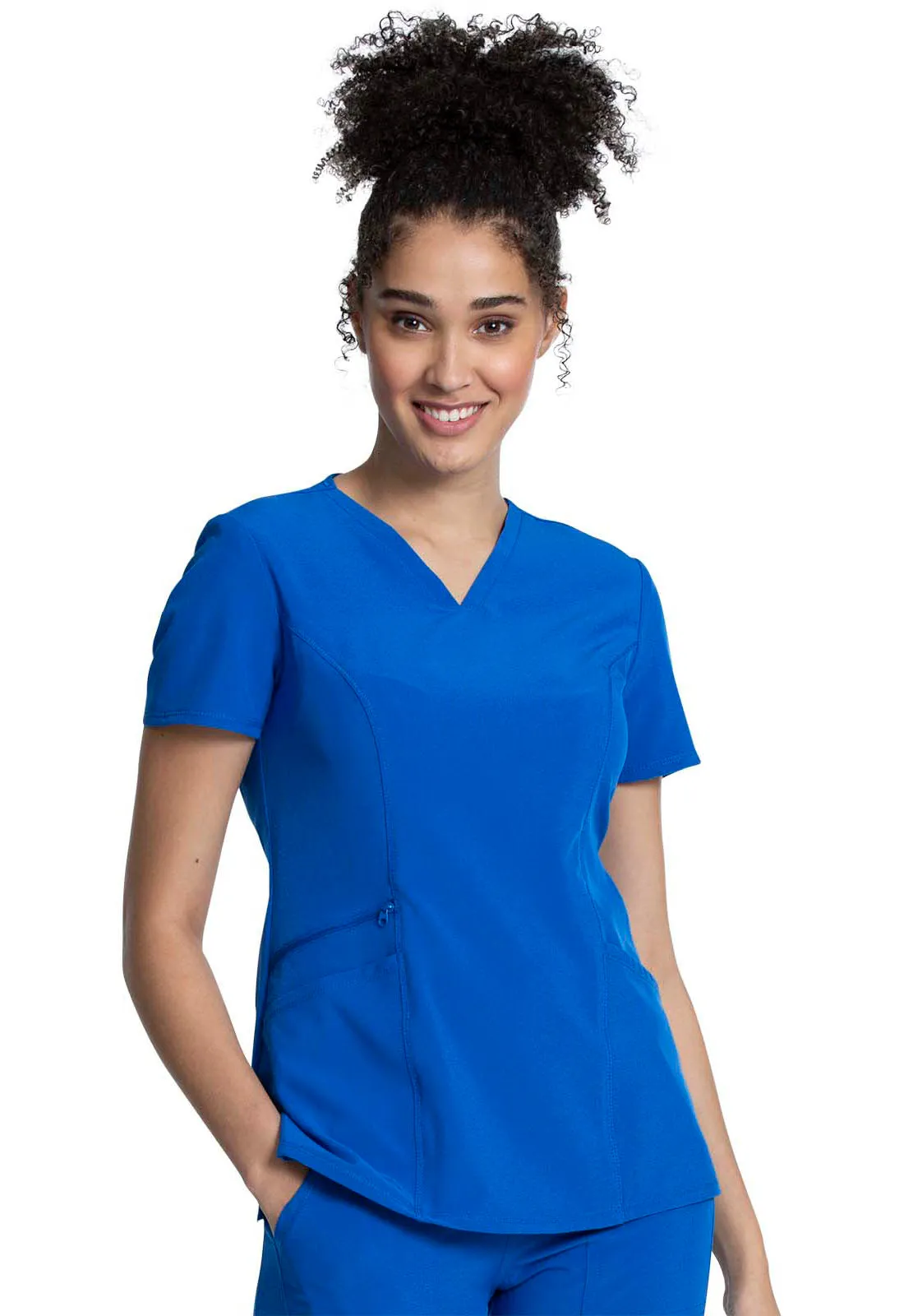 Allura CKA684 V-Neck Top Royal
