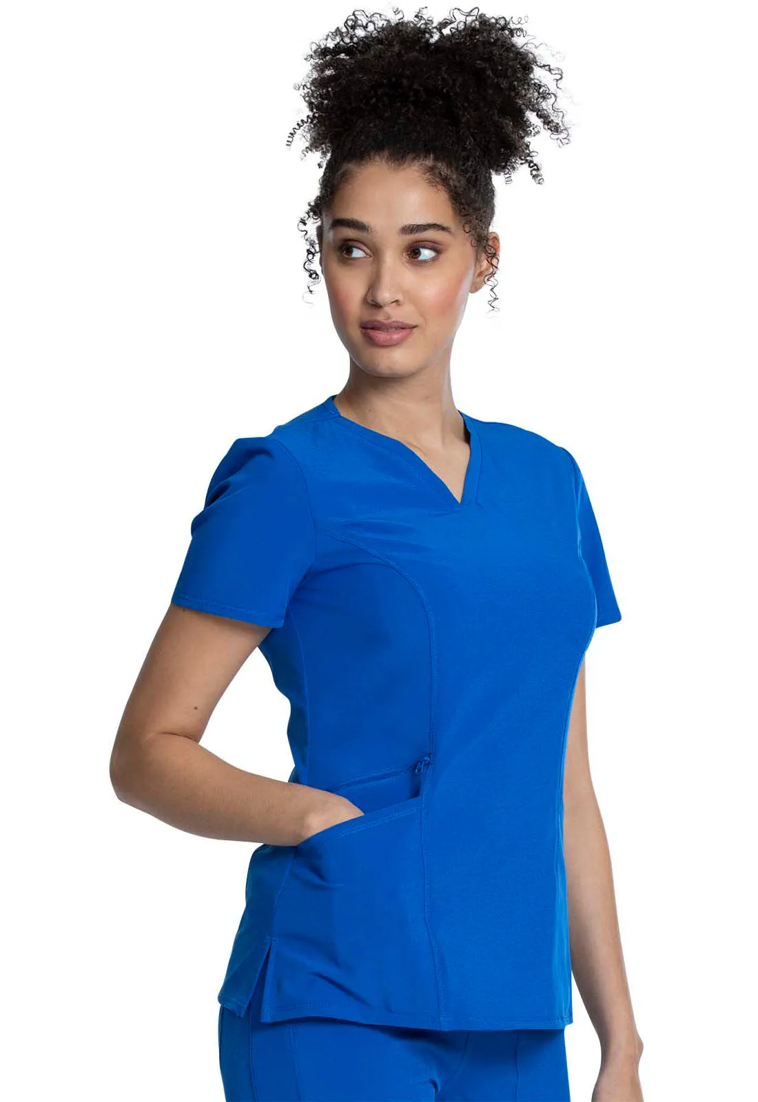 Allura CKA684 V-Neck Top Royal