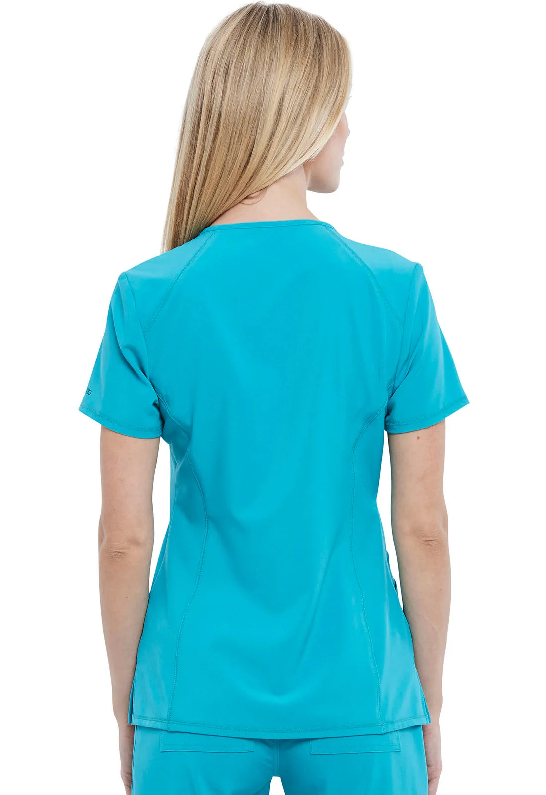 Allura CKA684 V-Neck Top Teal Blue
