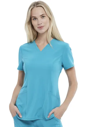 Allura CKA684 V-Neck Top Teal Blue