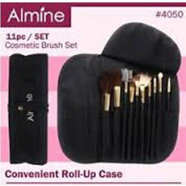 Almine Cosmetic Brush Set 11 Pieces.