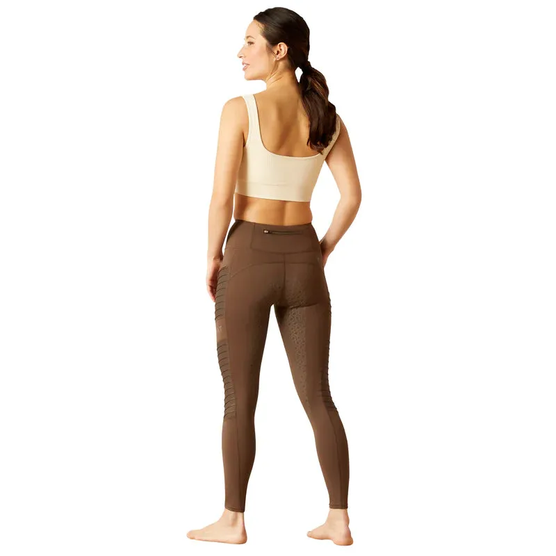 Ariat EOS Full Seat Ladies Tights Banyan Brown