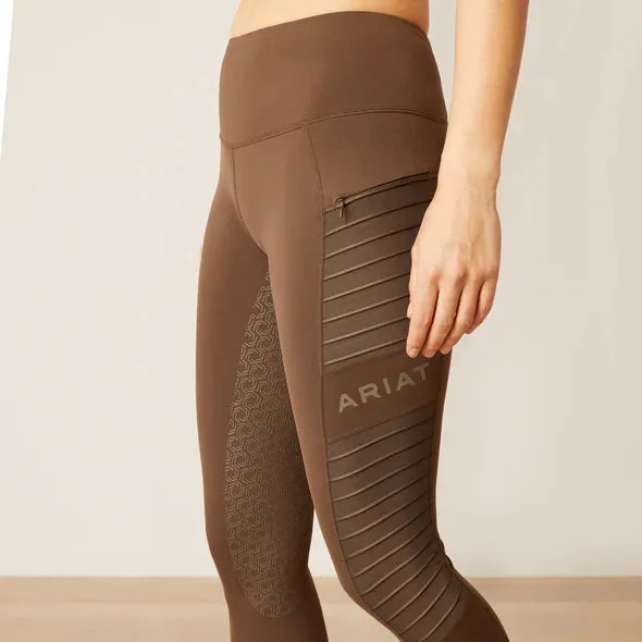 Ariat EOS Full Seat Ladies Tights Banyan Brown