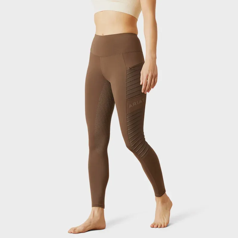Ariat EOS Full Seat Ladies Tights Banyan Brown