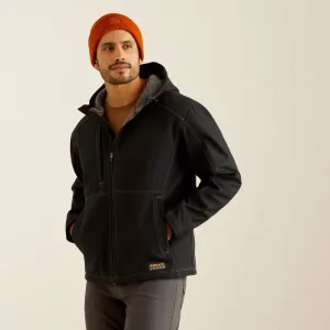 Ariat Men's Rebar Sherpa Stretch Canvas Softshell Jacket Black - 10052112