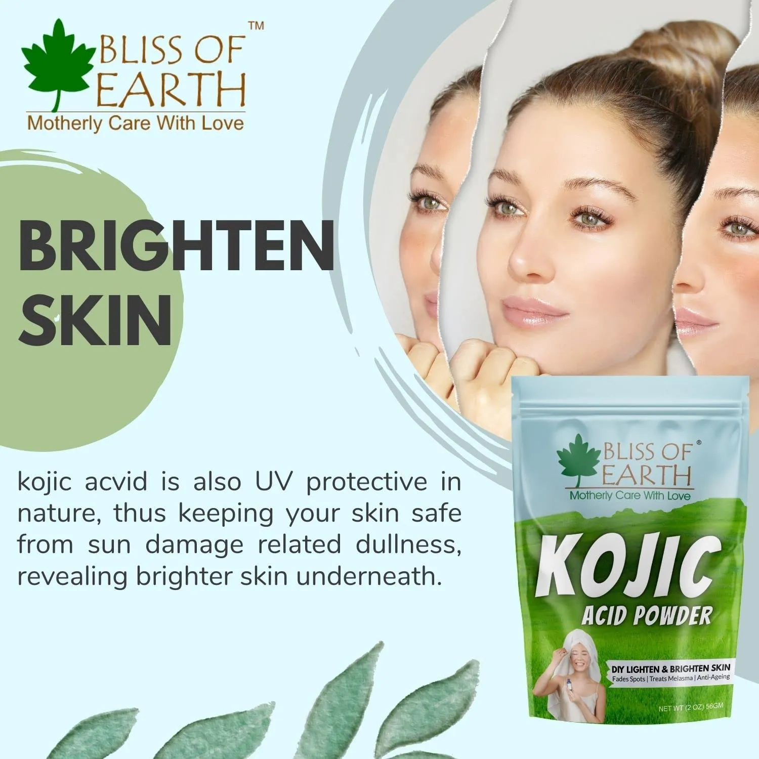 Ascorbic Acid Powder & Korean Kojic Acid powder boost immunity | 113GM (Pack of 2)