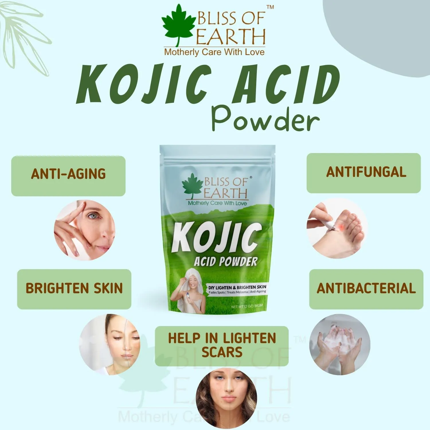 Ascorbic Acid Powder & Korean Kojic Acid powder boost immunity | 113GM (Pack of 2)