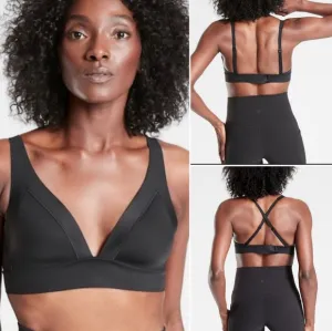 Athleta A-C Essential Bra Black Size Small