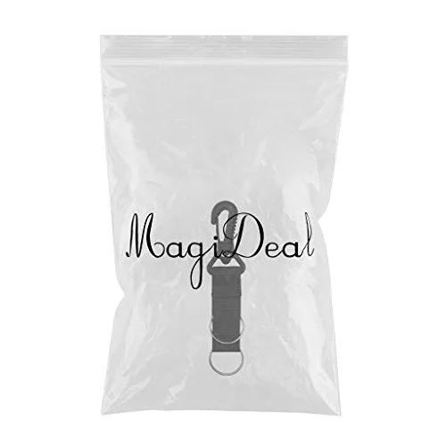 ATORSE Lanyard Webbing Strap with Swivel Snap Clip for Snorkel Scuba Diving Black