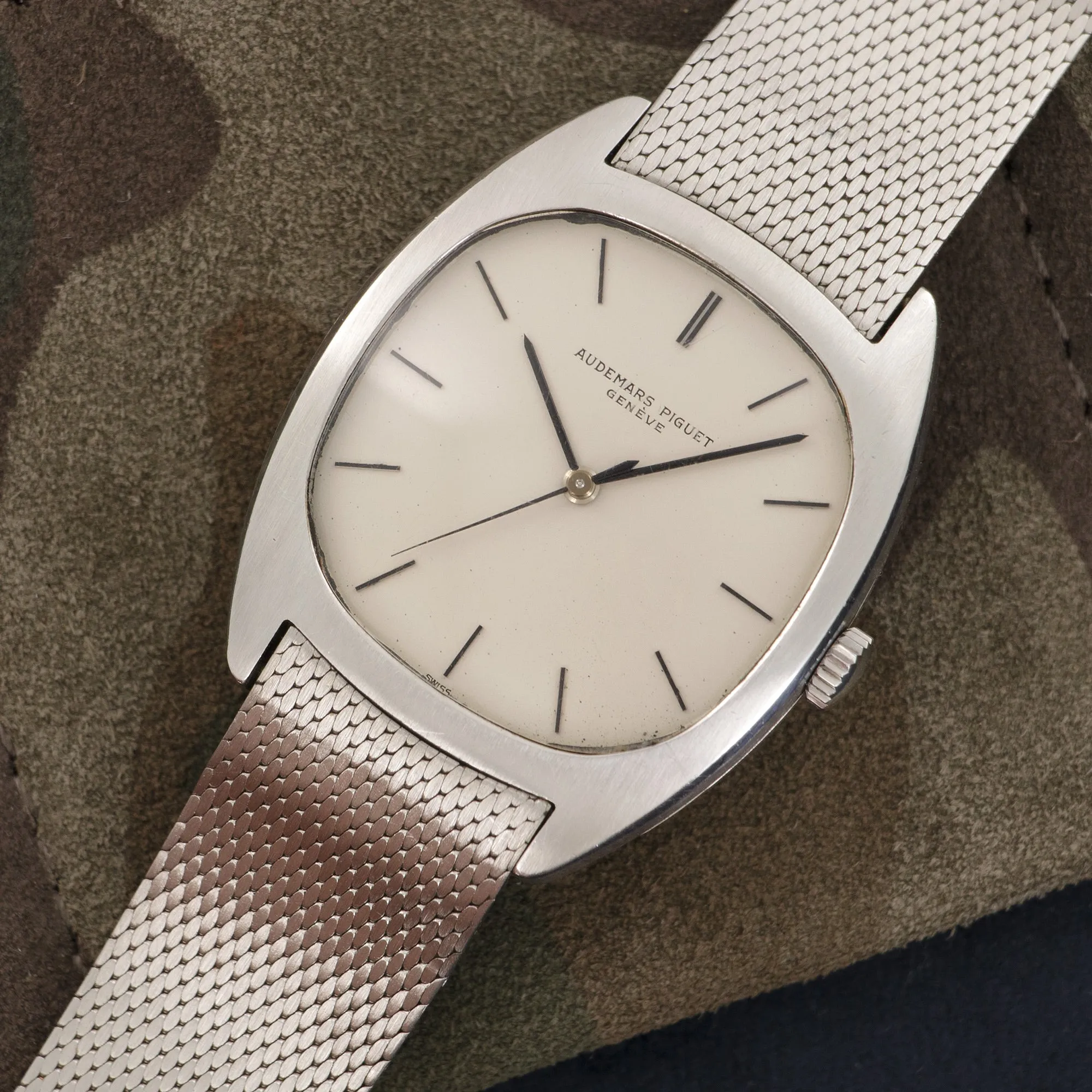 Audemars Piguet Steel Tonneau-Shaped Watch Ref. 5369