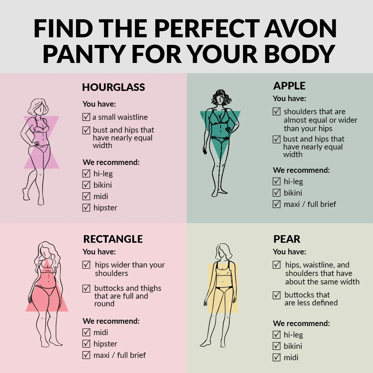 Avon Fashion Classic Nadia 7-in-1 Hi-Leg Panty Pack