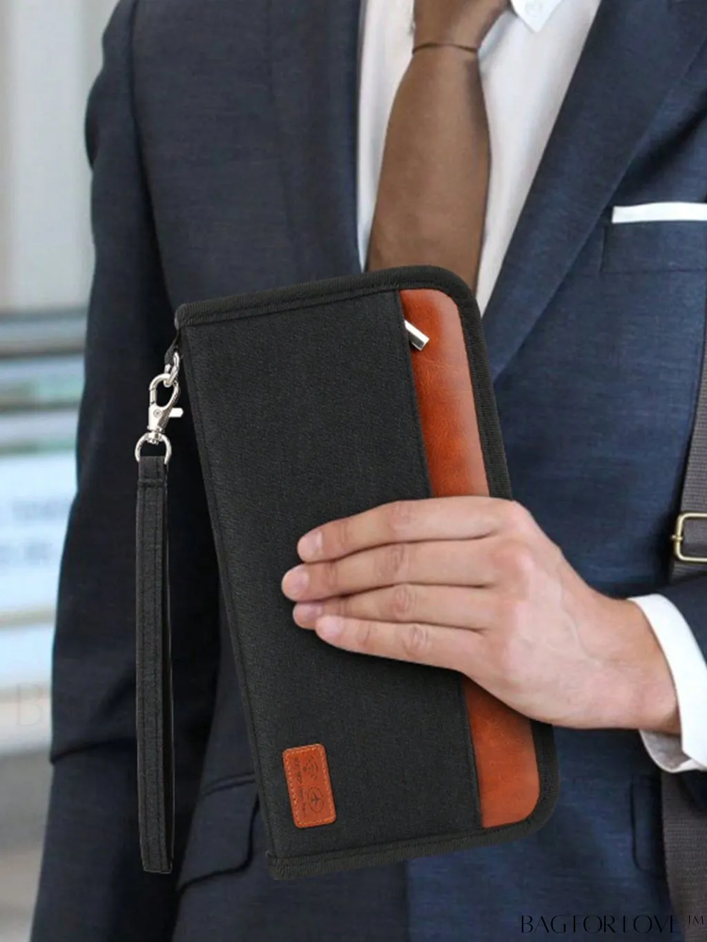 BagForLove - RFID-Blocking Travel Wallet: Family Passport Case and Document Organizer with Zipper