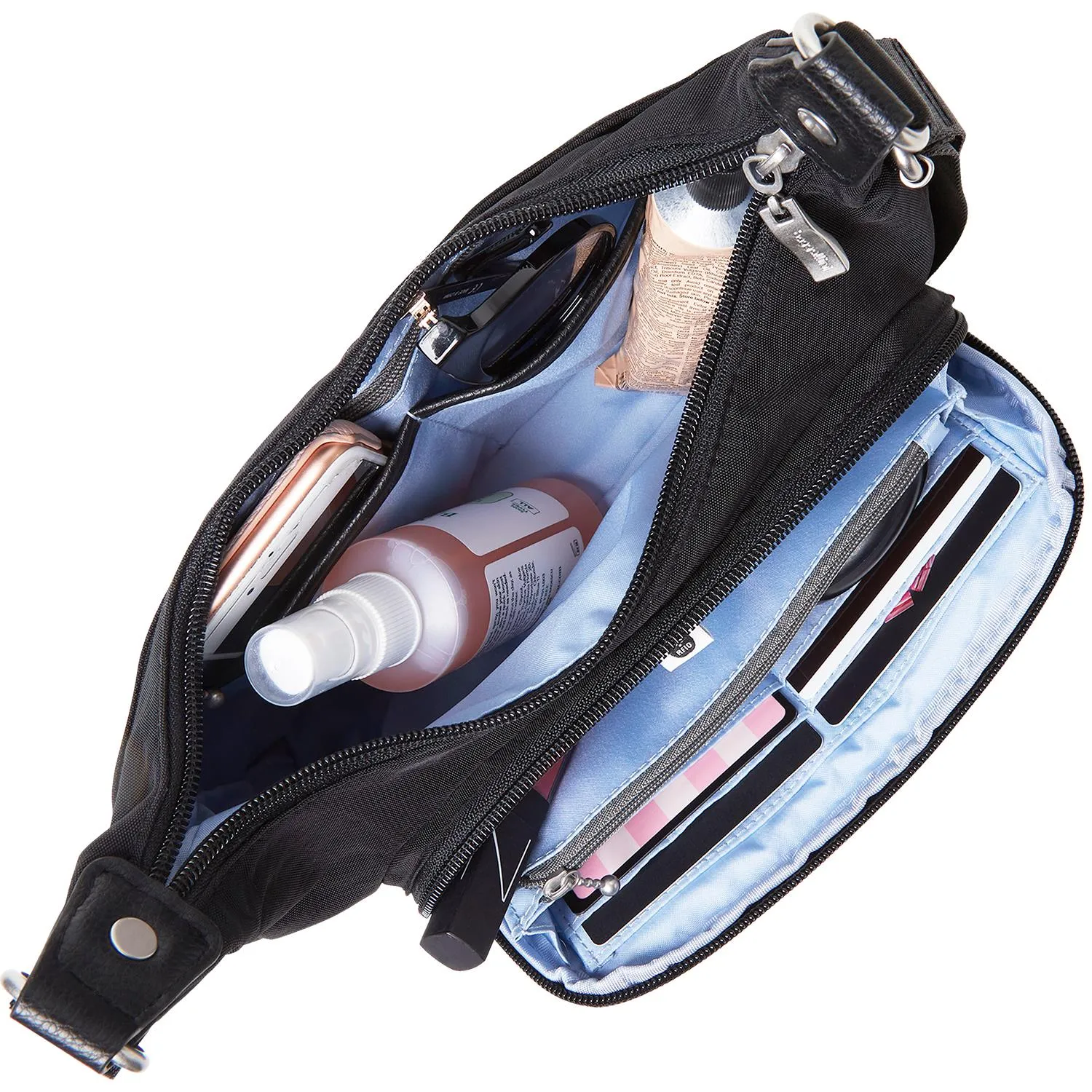 Baggallini RFID Everyday Traveler Bagg Black Nylon