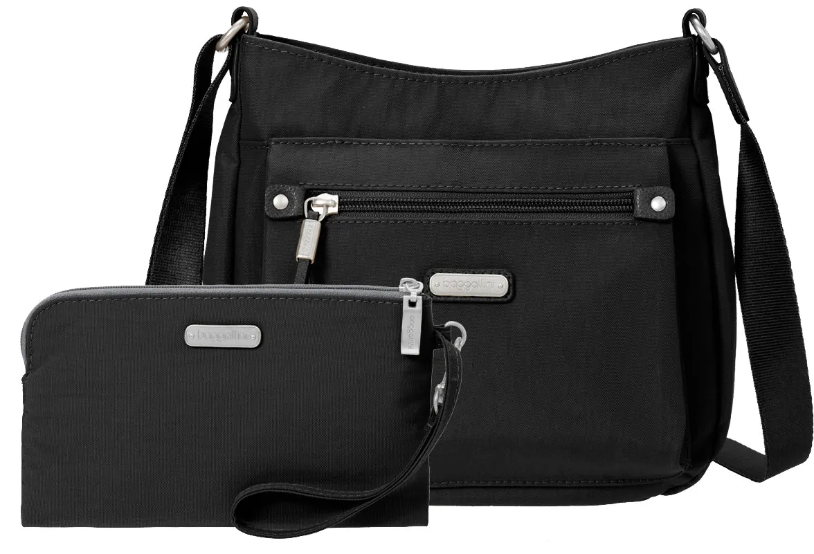 Baggallini Uptown Crossbody Black