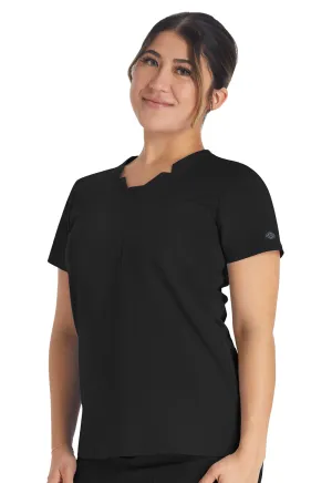 Balance DK671 Notched V-Neck Top Black