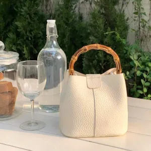 Bamboo Top Handle Purse