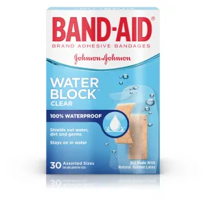 BAND-AID Brand WATER BLOCK® Adhesive Bandages, Assorted Sizes
