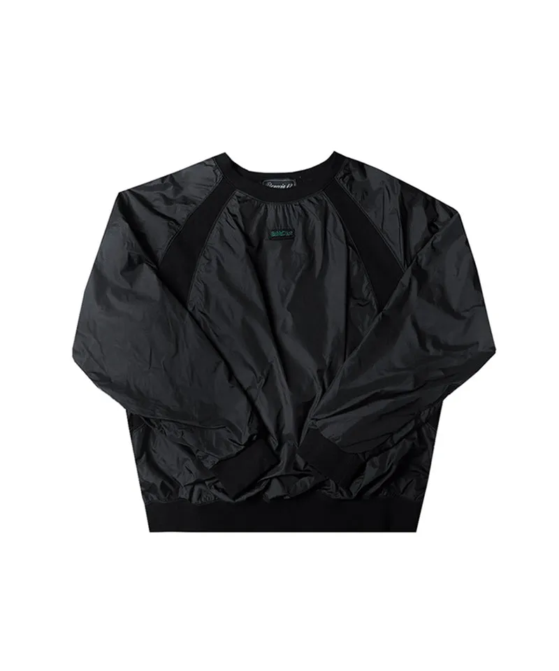 BENECIA 12 Bonding Color Blocking Man to Man - Black