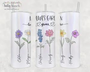 Birth Flowers Mother's Day Shimmer Glitter Tumbler TUMBBIRTHFLOWER0520