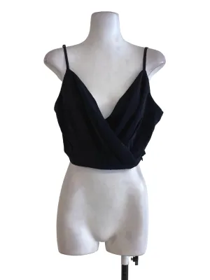 Black Overlapped Top