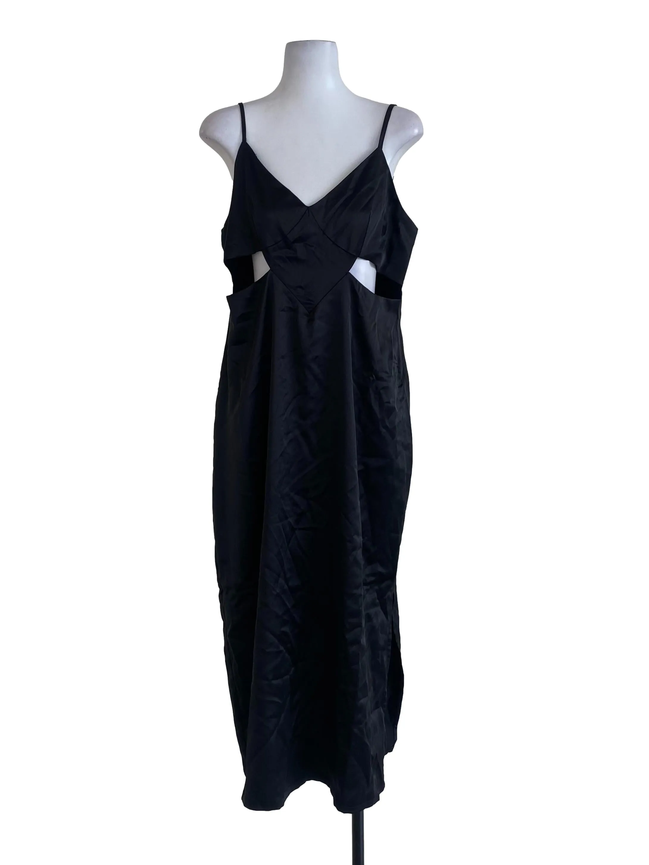 Black Satin Dress