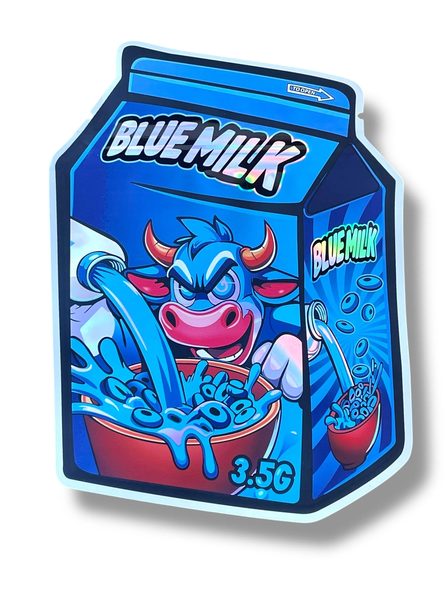 Blue Milk Mylar Bag 3.5 Grams