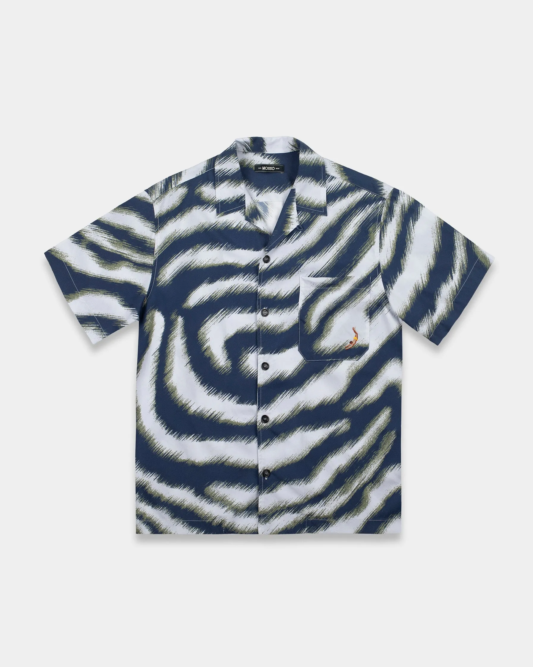 Blue Zebra Short Sleeve Shirt