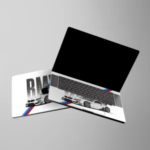 Bmw White Asthetic Laptop Skin