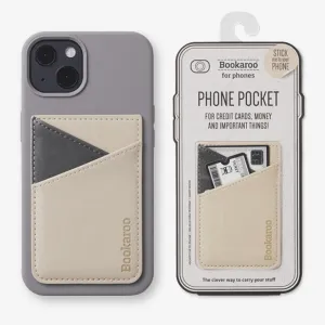BOOKAROO PHONE POCKET - CREAM