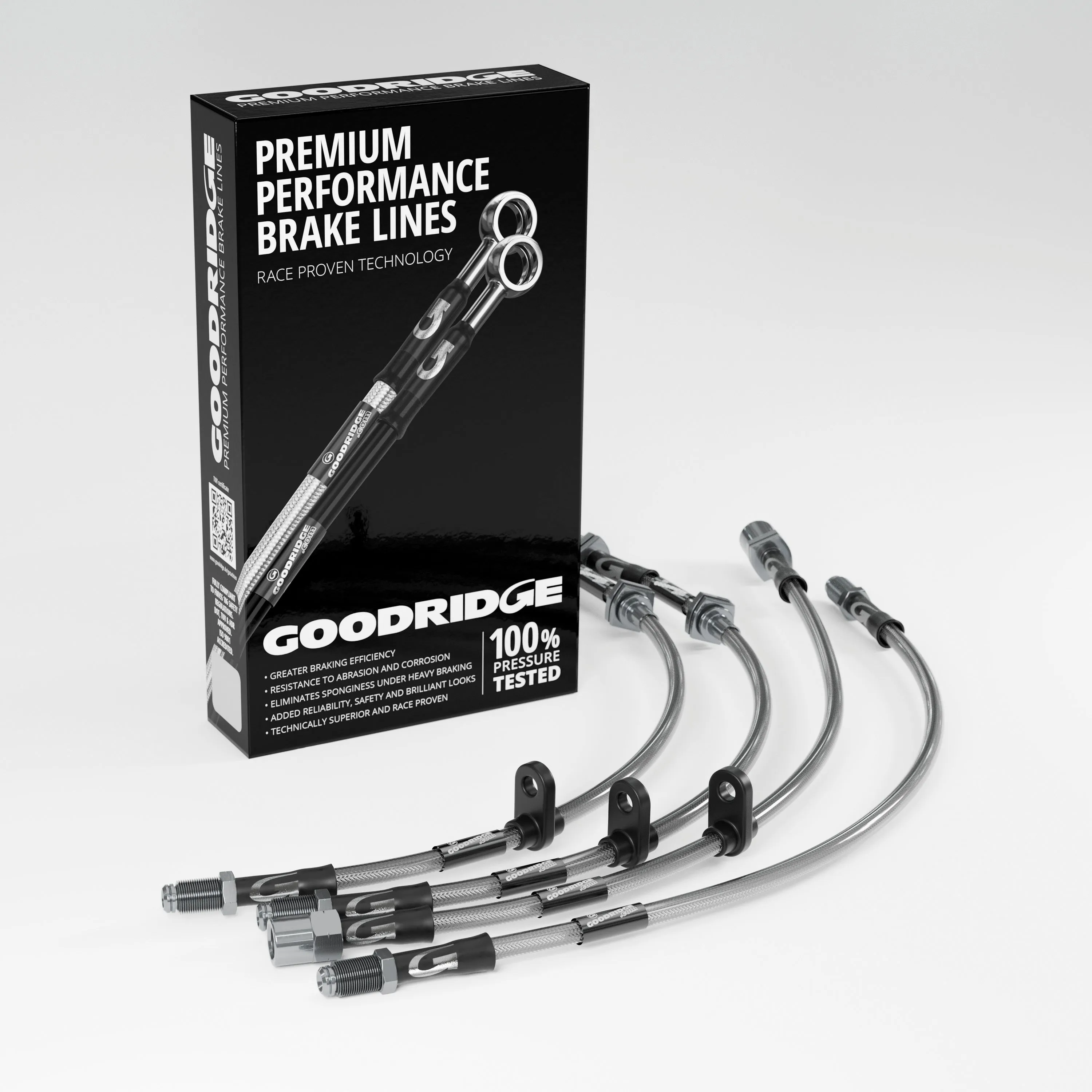 BRAKE HOSE KIT FOR MINI R57 CONVERTIBLE COOPER S 1.6 2009-2015
