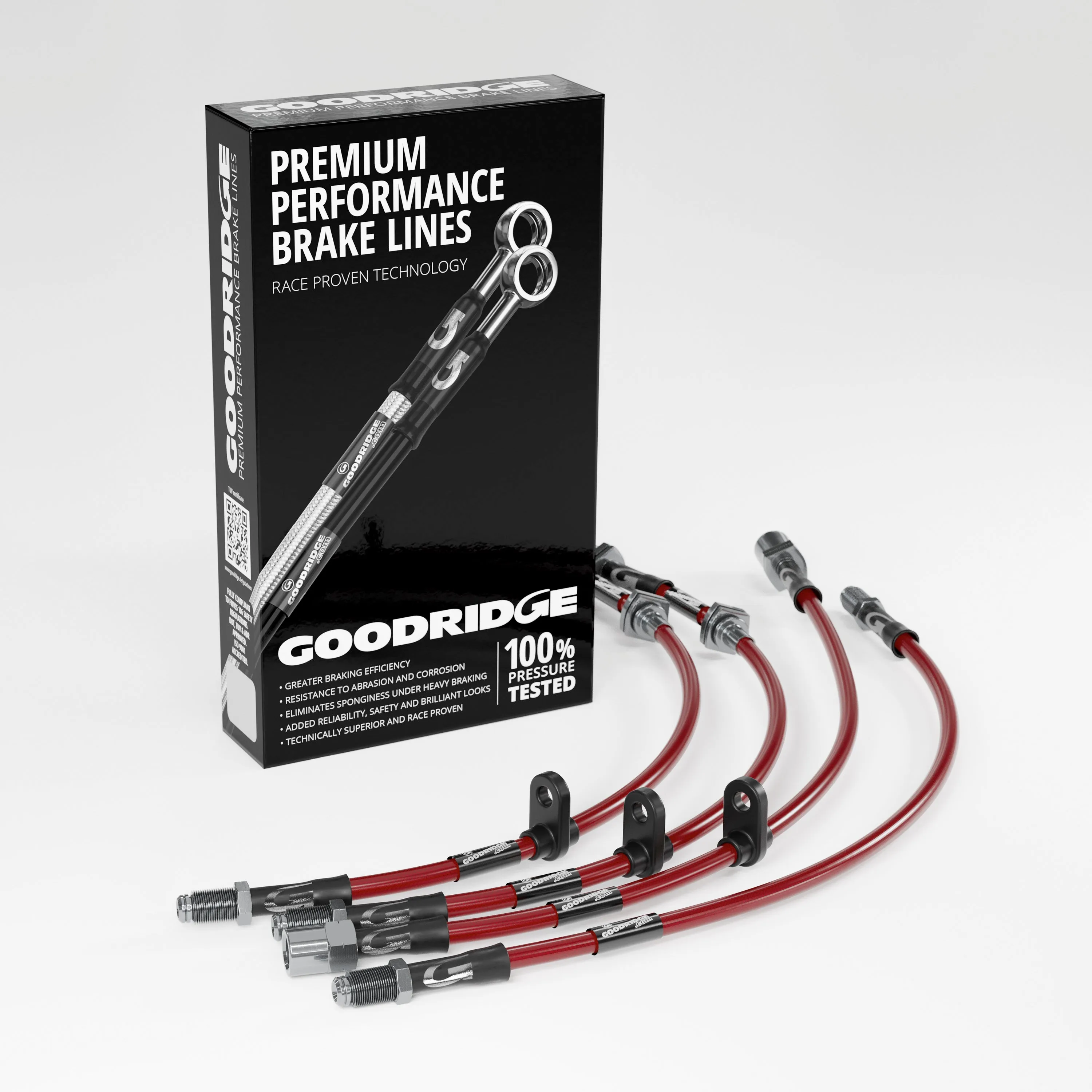 BRAKE HOSE KIT FOR MINI R57 CONVERTIBLE COOPER S 1.6 2009-2015