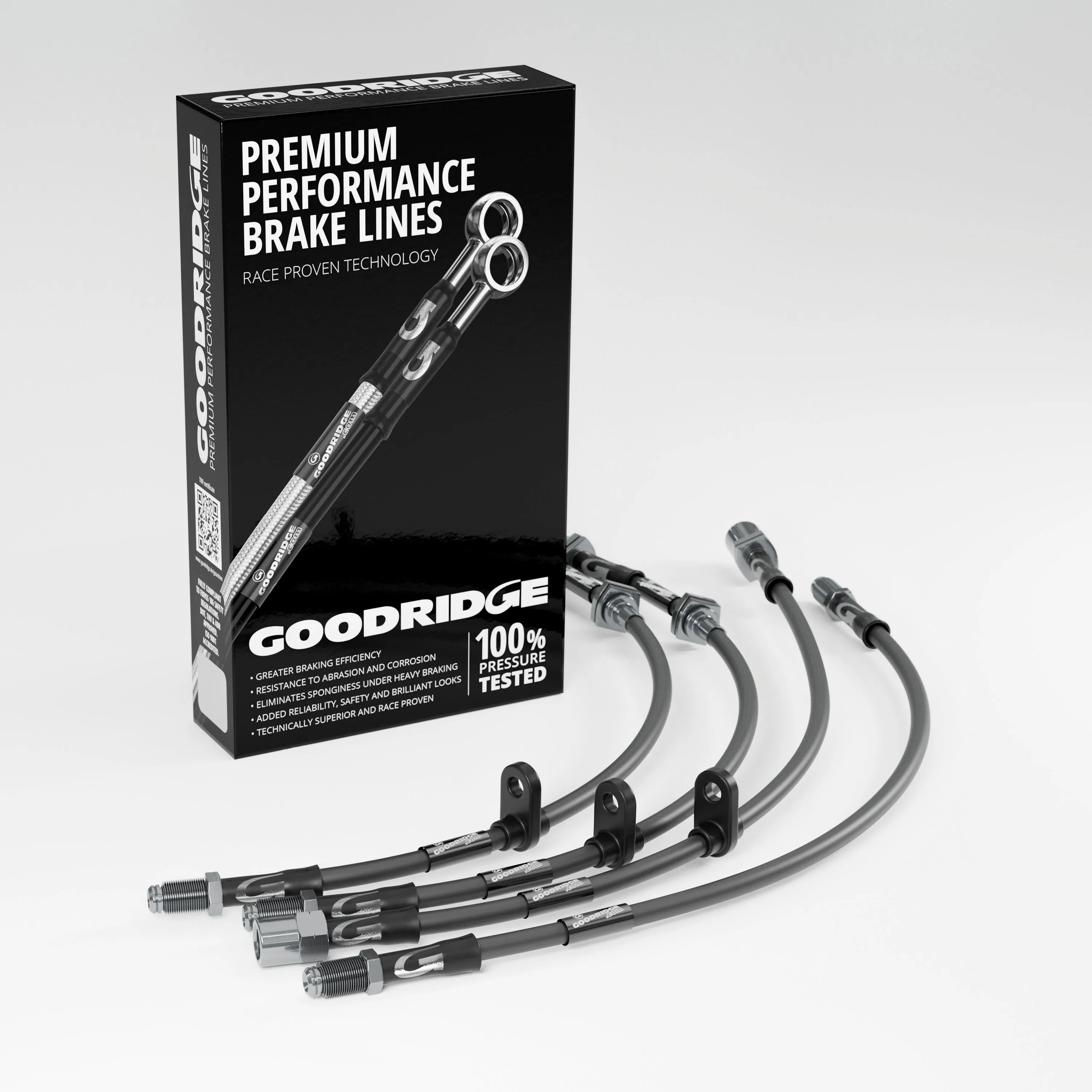 BRAKE HOSE KIT FOR MINI R57 CONVERTIBLE COOPER S 1.6 2009-2015
